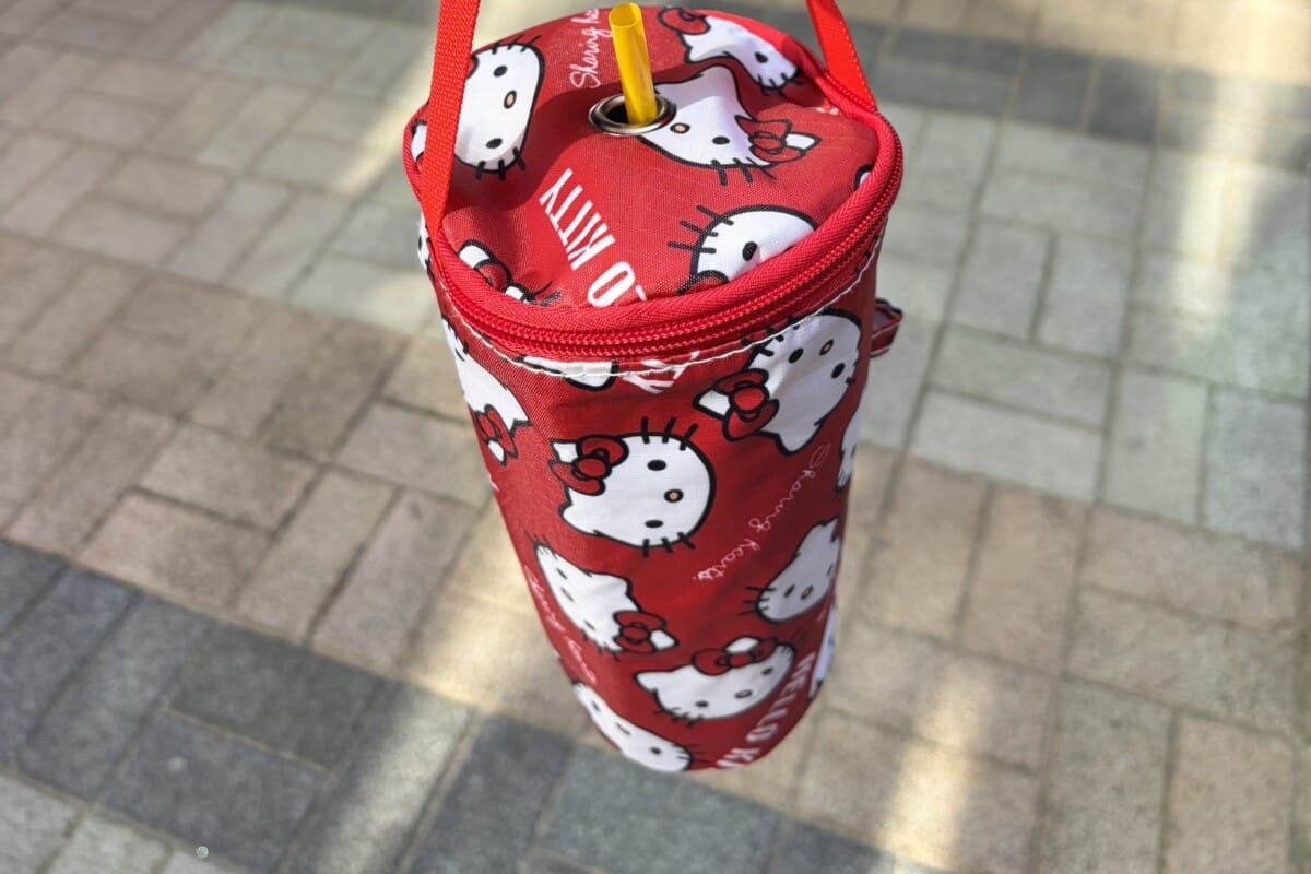 헬로키티 텀블러 보냉백 메가커피 컵 들어갈까?